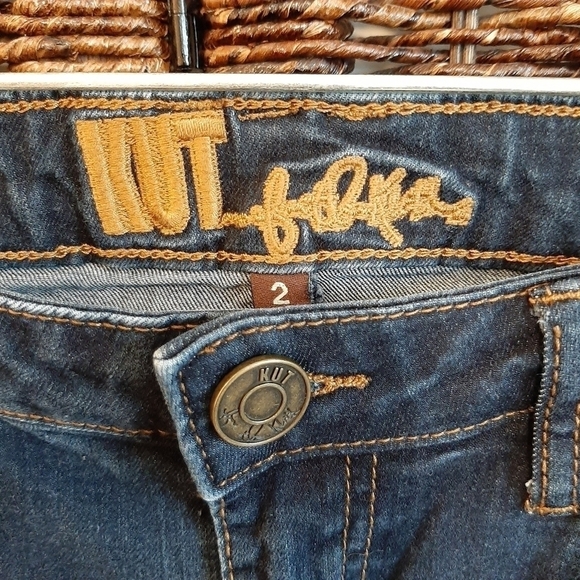 Kut from the Kloth Lucille Skinny Jeans Women's 2 Dark Wash Mid Rise Slim - Picture 4 of 7